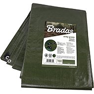 BRADAS Cover tarpaulin green with eyelets 6x8m 160g/m2 - Tarp Cover
