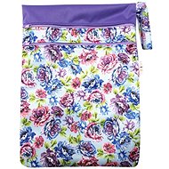 Double chamber bag (PUL) - Peonies S - Nappy Bags