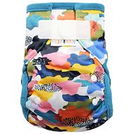 Pocket Diaper (M) - Painted Clouds SZ - Cloth Nappies