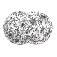 Breberky BIO Bra Inserts - Flowers black and white (PUL) - Breast Pads