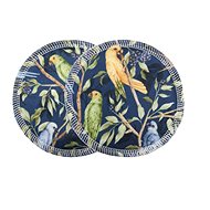 BIO Bra Inserts - Parrot Indigo (PUL) - Breast Pads