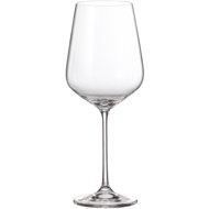 BOHEMIA ROYAL CRYSTAL Set of red wine glasses Globo 600 ml 4 pcs - Glass