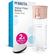 BRITA Fill&Go Vital 0,6 l apricot + 2 × microdics 2024 - Water Filter Bottle