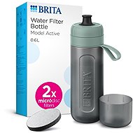 BRITA Fill&Go Active 0,6 l green + 2 × microdisc 2024 - Water Filter Bottle