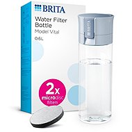 BRITA Fill&Go Vital 0,6 l blue + 2 × microdics 2024 - Water Filter Bottle