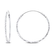 Brilio Silver Silver round earrings EA01 2,5 cm - Earrings