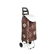 BRILANZ taška nákupní na kolečkách Carrie 95 × 36 × 30 cm, hnědý květ - Shopping Trolley