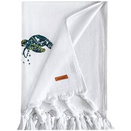 Bricini Plážová osuška Turtle Beach bílá - Bath Towel