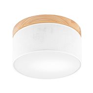 Brilagi - BELLADONNA 1×E27 diameter 30 cm white/pine - Ceiling Light