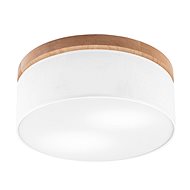 Brilagi - BELLADONNA 2×E27 diameter 40 cm white/oak - Ceiling Light
