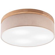 Brilagi - BELLADONNA 3×E27 diameter 50 cm beige/oak - Ceiling Light