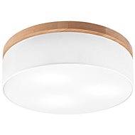 Brilagi - BELLADONNA 3×E27 diameter 50 cm white/oak - Ceiling Light