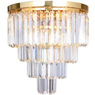 Brilagi LED Crystal ceiling light MOZART 5× E14 40 W gold - Ceiling Light