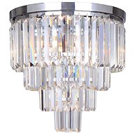 Brilagi LED Crystal ceiling lamp MOZART 5× E14 40 W glossy chrome - Ceiling Light