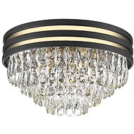 Brilagi LED Crystal ceiling light VELURE 5× E14 40 W black - Ceiling Light