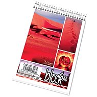 Papírny Brno Grid notebook A6 upper spiral 50 sheets, line - Notepad