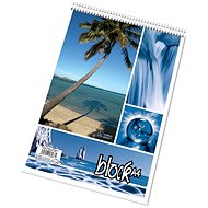 Papírny Brno Grid notebook A4 upper spiral 50 sheets, clean - Notepad
