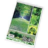 Papírny Brno Grid notebook A4 upper spiral 50 sheets, square - Notepad