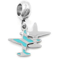 BRUNO Double aeroplane dangle bracelet charm - Charm