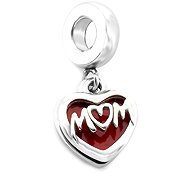 BRUNO Double dangle charm for bracelet – Mum red - Charm