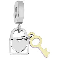 BRUNO Double dangle charm bracelet Lock and key - Charm