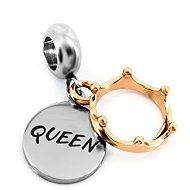 BRUNO Queen dangle charm for bracelets, diameter 1.2cm - Charm