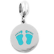 BRUNO Feet hanging charm – blue - Charm