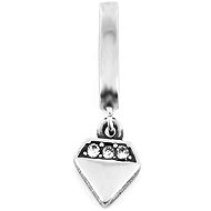 BRUNO Dangling charm for flat bracelet – Diamond with stones - Charm