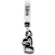 BRUNO charm for flat bracelet Two hearts / love - Charm