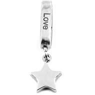 BRUNO star/love hanging charm for flat bracelet - Charm