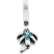 BRUNO charm for flat bracelets – Palm Tree with stones - Charm