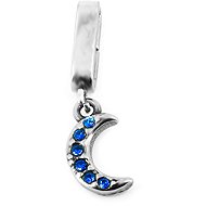 BRUNO Crescent Moon charm for flat bracelet – blue - Charm