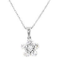 BRUNO Flower with stones + chain - Charm