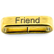 BRUNO charm for flat bracelet – Friend Gold - Charm