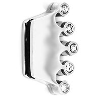 BRUNO flat bracelet charm, crown with stones - Charm