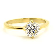 BRUNO Gold with a stone, size 7 (EU 54–56) - Ring
