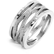 BRUNO Sand Maxi sandblasted ring size 4 (EU 46.5–48.5) - Ring