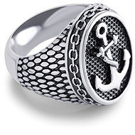 BRUNO Anchor men's ring size 9 (EU 59-61) - Ring