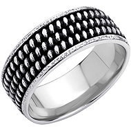 BRUNO Men's patterned ring size 8 (EU 56.5–58.5) - Ring