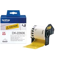 Brother DK CONTINUOUS LABELS YELLOW F/ QL-500/550 FILM 15.24M 62MM - Paper Labels