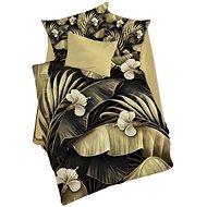 Brotex Modern 3D bed linen 140 × 200, 70 × 90, Leaf gold - Bed Linen