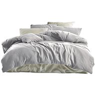 Brotex Muslin fitted sheet 140 × 220, 70 × 90 cm, light grey - Bed Linen