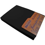 Brotex Jersey prostěradlo černé, 220 × 200 cm - Prostěradlo