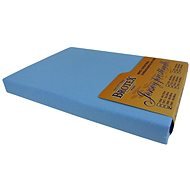 Brotex Jersey prostěradlo světle modré, 160 × 200 cm - Plachta na posteľ