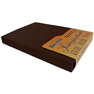 Brotex Jersey sheet dark brown, 140 × 200 cm - Bedsheet