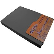 Brotex Jersey sheet dark grey, 60 × 120 cm for children - Cot sheet
