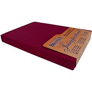 Brotex Jersey burgundy sheet, 140 × 200 cm - Bedsheet