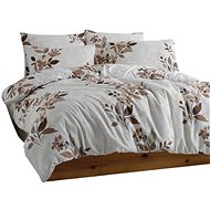Brotex Flannel French bed linen 200 × 200, 70 × 90 cm, Liby brown - Bed Linen