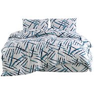 Brotex Flannel French bed linen 220 × 200, 70 × 90 cm, Orlex blue - Bed Linen