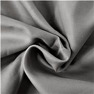 Brotex Stretch satin sheet dark grey, 90 × 200 cm single bed - Bedsheet